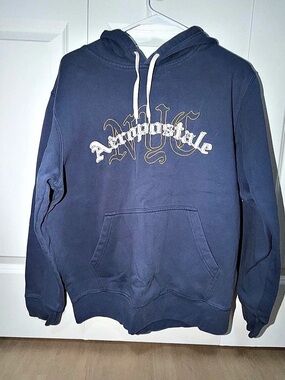 Aéropostale Men's Blue Pullover Hoodie